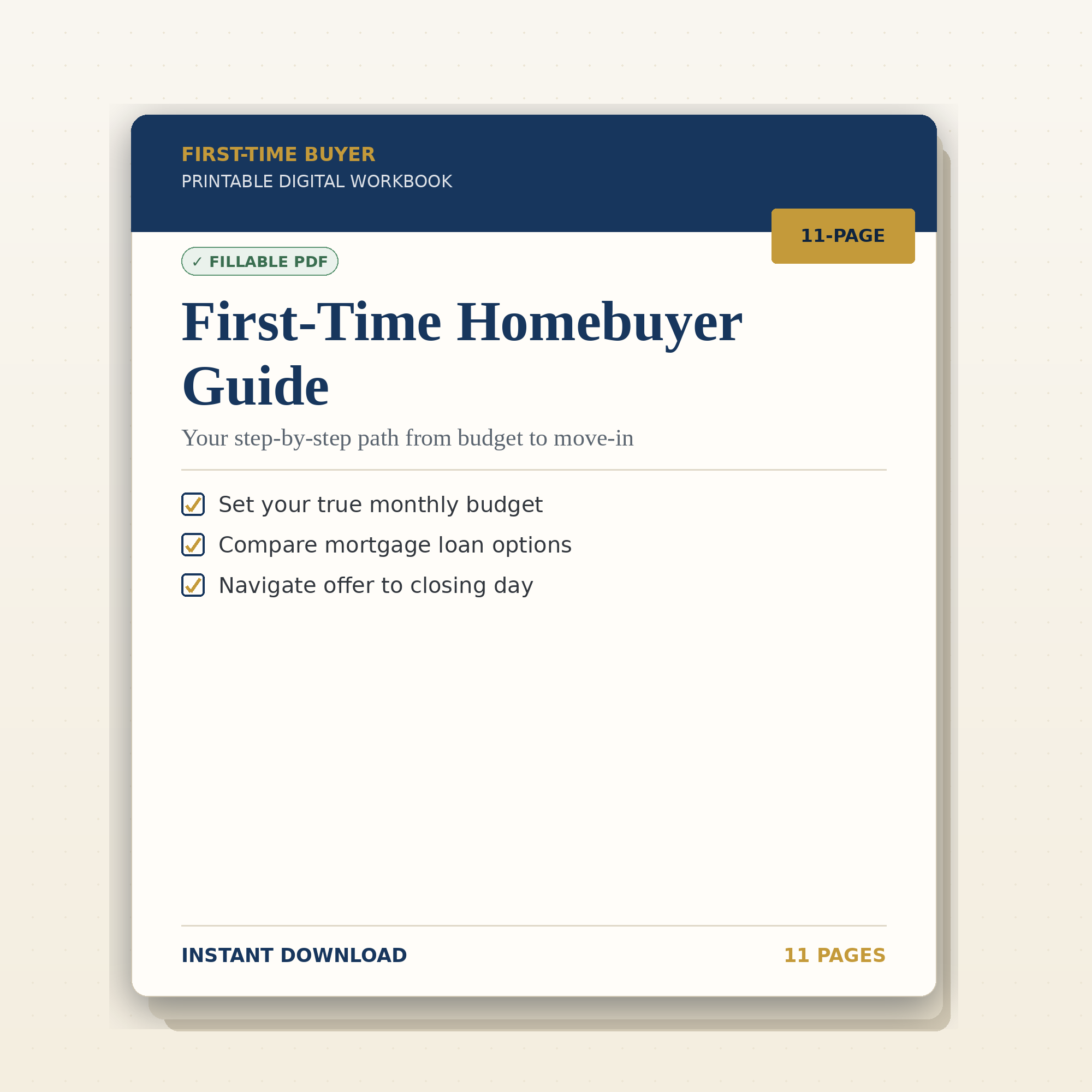 First-Time Homebuyer Guide cover