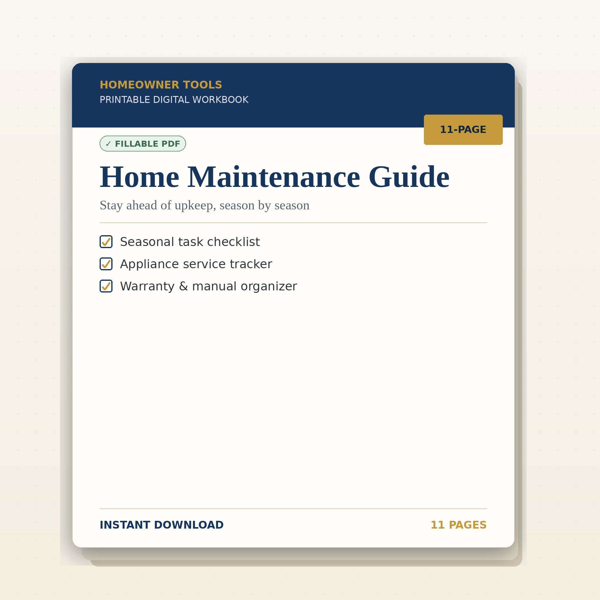 Home Maintenance Guide cover
